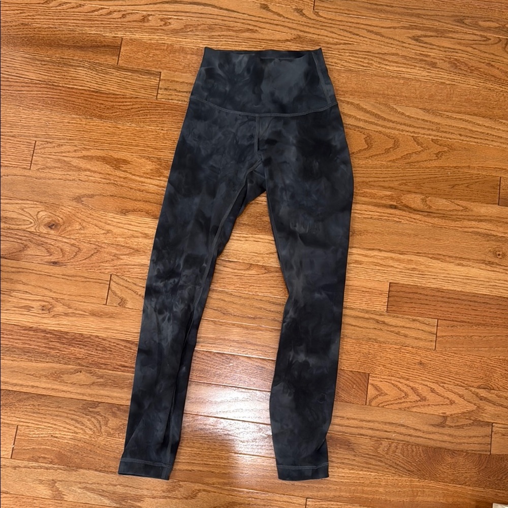 lululemon athletica Black and Gray Leggings High Waist Stretch